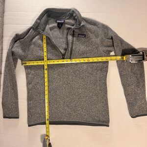 Patagonia Better Sweater 1/4 Zip Fleece Pullover Grey Men's Medium FA15